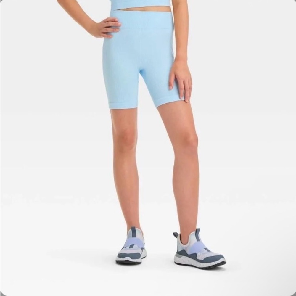 Girls' XL (14) Blue Seamless Bike Shorts - All in Motion™